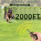 1000m Training Remote Control Anti Bark Dog Collar Rechargeable Waterproof Shocker Electric Vibrador Sound