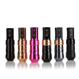 Hot Sale FLUX-Max Wireless Tattoo Machine Pen Brush Coreless Motor Strong Quiet 4.0mm Stroke Two Battery With RCA Adapter