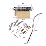 St Electric Guitar Tremolo System Bridge Saddles Tremolo Bridge Tremolo System for Electric Guitar Bass Fixed Bridge Saddle