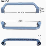 1PC Hand Push Plate Collection Cart Hotel restaurant three layer push cart removable plastic handle replacement