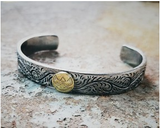 leaf titanium steel feather bracelet