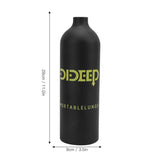 DIDEEP 1L Diving Oxygen Tank Mini Scuba Diving Set with X4000 Pro Breather/Relief Valve/Scuba Tank / for Diving