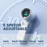 High Speed 13550RPM Mini Turbo Fan Foldable Rechargeable Portable Handheld Fans