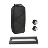 Board Guitar Aluminum Alloy Pedalboard 15×4.9 Inch with Carrying Bag Effect Pedal Plate