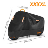 210D Thick Oxford Cloth Universal Motorcycle Waterproof Dust Snow Protection Motorbike Rain Cover Sunshade UV Protect