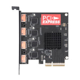 4 Channel HDMI-Compatible PCI-E Video Capture Card 1080P 60Fps OBS Wirecast Live Broadcast Streaming Adapter Replacement