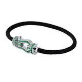 S925 Silver Emerald Fashion Women's Bracelet
