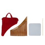 Pan Flute Pure Nature Bamboo Environmental Friendly Chinese Traditional 15 Pipes G Key Woodwind Instrument Right Hand