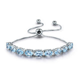 Topaz aquamarine bracelet