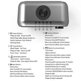 Portable Bluetooth Speaker Sound Box Subwoofer Mini Home Theater With FM Radios MP3 Player Wireless Charger Digital Clock Alarm