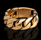 Titanium steel thick bracelet