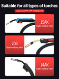 15AK Contact Tips New Coating Protect 25mm M6 Gas Nozzle Tip 0.8mm-1.2mm MIG Torche Welding Tool Parts