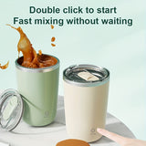 1pc Rechargeable Stainless Steel Automatic Stirring Cup for Coffee, Milk, and Tea