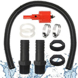 Rain Butt Connection Set 2 Water Butt Through 1 Inch 100 Cm Connection Hose 25 Mm And Hole Opener,For Rainwater Barrels