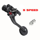 Folding 5 7 9 Speed Chain Tensioner For Brompton Bicycle Transmission 5/7/9s Cable Lever Paddle Guide Bike Rear Derailleur