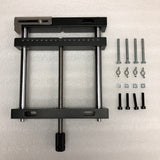 200*412mm Aluminium Fixture Flat Tongs Screw Parallel-jaw Vice Plain Vise QGG for DIY Wood Metal Working