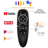 G10S Pro Voice Air Mouse with 6-axis Gyro Sensing Mini Wireless Smart Remote Control Backlit IR Learning for H96 X88 PRO X96 MAX Android TV Box