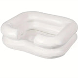 Portable Bowl, Iatable Shampoo Bowl Wash Basin, Suitable for Bedside Bed Washing, Haircut and Hair Dyeing of