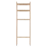 3-Tier Wood Construction Storage Shelf Rack Over Toilet Compact Bathroom Organizer