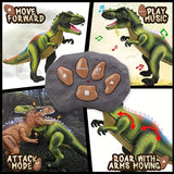 Remote Control Dinosaur Toys For Kids, Light Up And Realistic Roaring Sound T Rex Robot Dinosaur Toy For Boys