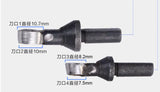 Pair of cutters for surface finishing toolsWooden ring hollowing head