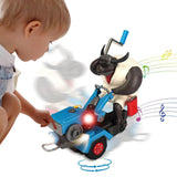 Toddler Tractor Toys Electric Bull Devil 360 Rotation Vehicle Excavator Digger Bulldozer Pretend Play Birthday Gifts