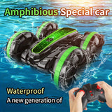 Children Amphibious Radio-controlled Car Double-sided Stunt Radio-controlled Car Rolling Driving