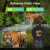 Tactical 850nm Digital Night Vison Scope Monocular 4X 300M Infrared Night Vision Video Recording Optical Sight Scope for Hunting