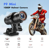 F9 Action Camera HD 1080P Bike Motorcycle Helmet Camcorder Outdoor Sport DV Video DVR Audio Recorder Dash Cam for Car Bicycle