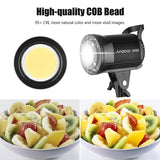 Andoer LM135Bi 135W Studio LED Video 3000K-5600K Dimmable Continuous Light Bowens Mount for Product Portrait Photography