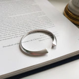 New S925 Sterling Silver Minimalist Classic Twisted Smooth