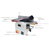 Electric 8-inch desktop industrial 1500W woodworking electric planer electric planer all-in-one machine non-double-sided planer
