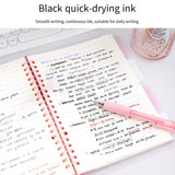 NBX 0.5mm Retractable Quick Dry Black Ink Fine Point Rolg Ball Gel Pen with 2 Refills for Writing Drawing School Office Home