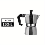 1pc, Classic Stovetop Espresso And Coffee Maker - Reusable Aluminum Moka Pot For Italian And Cuban Coffee Brewing