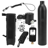 DIDEEP 0.5L Diving Oxygen Cylinder Tank Scuba Oxygen Tank Underwater Breather for Diving Scuba Diving Set with Adapter