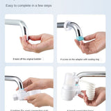 Hose with Faucet Extension Tubes Kitchen Sink Mixer Sprayer Head Filtered Replaceable Water Tap