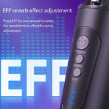 New 2.4G XLR Wireless Transmitting & Receiving System Dynamic Condenser Microphone Reverberation Adjustment