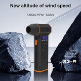 130000RPM Air Power Display Handheld Mini Dust Cleaner Wireless Electric Blower Portable Powerful Turbo Jet Fan