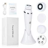 4 In 1 Electric Brush Waterproof Facial Massager Face Cleansing Device for Deep Cleaning Removal Blackhead Pore