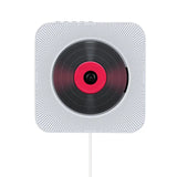 CD Bluetooth Speaker Stereo Wall-Mounted Record Player with Remote Control FM Radio Built-in HiFi Speakers USB MP3