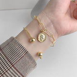 Geometric ball female bracelet