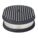 Air Filter Rustproof Aluminium Alloy Black 12in Air Cleaner Lightweight High Strength for 5 1/8in 4 Barrel Opening Carburetors