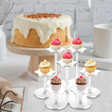 Acrylic Figures,7-Tier Risers Collectibles,Acrylic Cupcakes Stand for Pastry Candy Display