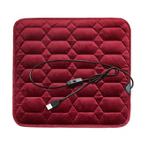 Winter Warmer Cover Anti-Slip Quick Heating Electric Seat Heater Soft Fiber USB 5V Car Interior Accessories