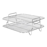 for Cosori 5.5L Fryer, 2 Tier Air Grill/Shelf/Dehydrator Rack Square ,Air Fryer Accessories