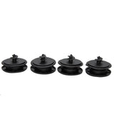 Universal Car Floor Mat Clips Holders 4PCS Grips Carpet Fixing Clamps Buckles Anti Skid Fastener Retainer Resistant Black