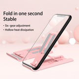 Folding Phone Holder Desktop Stand Adjustable Tablet Mini Bracket