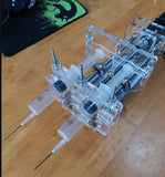 Two-channel pump, laboratory, micropump, dispenser, syringe thruster, drip hine