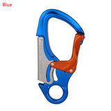 30KN Outdoor Rock Climbing Master Lock Carabiner Safety Buckle Mountaineering Downhill Safety Hook Climber Working Locking Snap