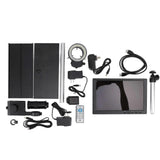 Industrial Microscope Camera 16MP HD 100X Lens Inspection Camera with Holder Base Ring Light 100240V US Plug